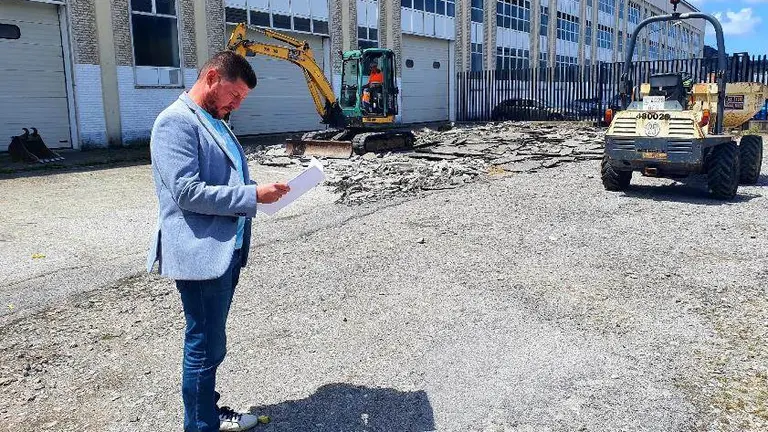 Zona que se acondicionará para autocaravanas en Torrelavega.