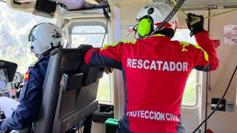 El helicóptero de Emergencias del 112.