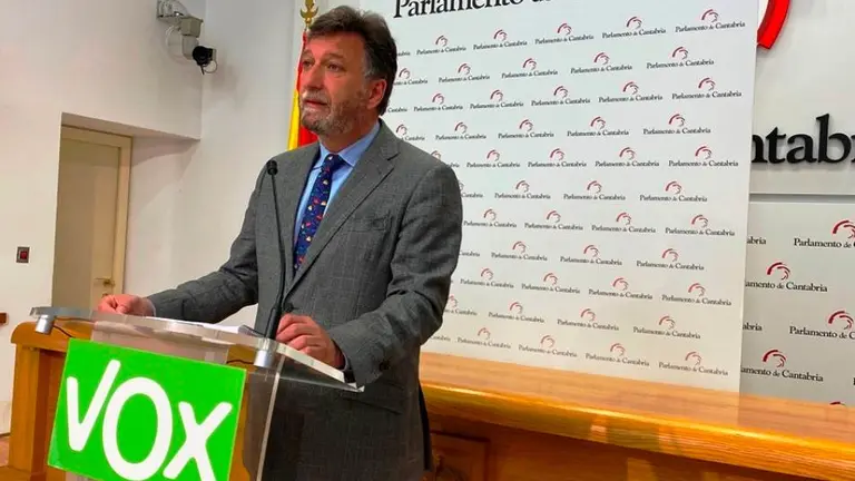 El diputado regional de Vox, Cristóbal Palacio.
