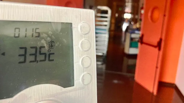 Temperaturas en el Hospital Comarcal de Laredo.