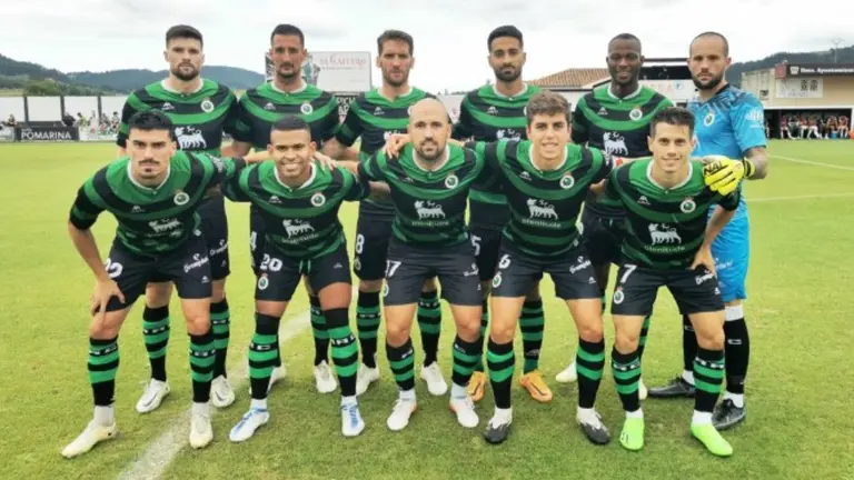 Plantilla del Racing de Santander.