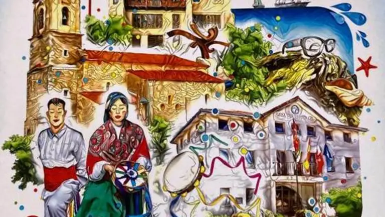 Cartel anunciador de las fiestas patronales de Noja de 2022