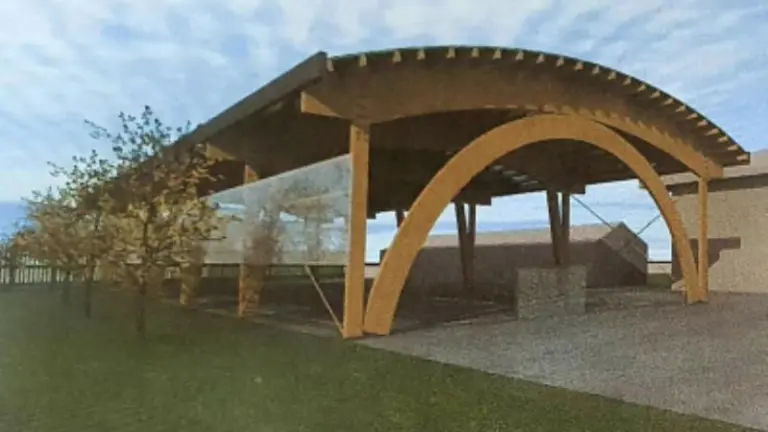 Pista cubierta para el colegio de Ganzo.