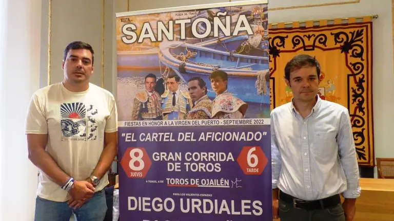 Presentaci&oacute;n del cartel de la corrida de toros del d&iacute;a 8 de septiembre en Santo&ntilde;a. R.A.