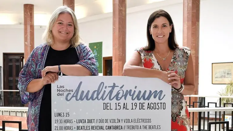 Presentación de los conciertos en el Auditórium de Santander.