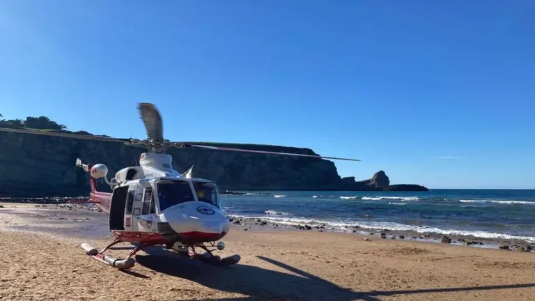 Playa de Langre, en Ribamontán al mar, donde tuvo lugar el suceso.