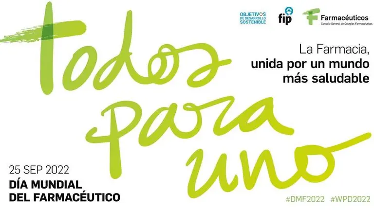 El lema del Día Mundial de los Farmacéuticos.