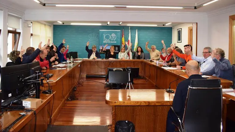 Concejales en el Pleno de Pi&eacute;lagos.