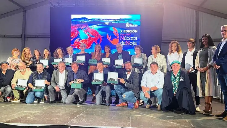 Premiados en la Gala de los Premios N&eacute;cora en Noja.