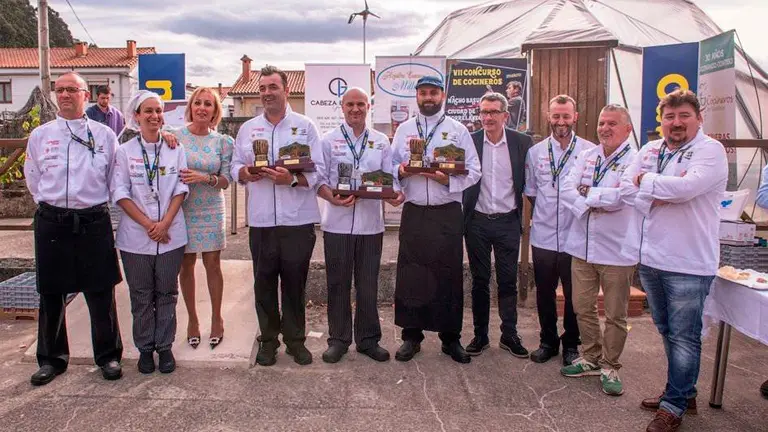 Cocineros participantes en el Concurso de Torrelavega.