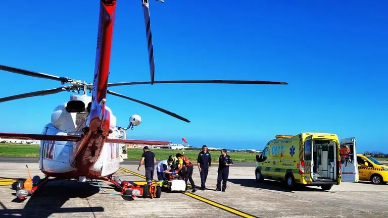 La mujer de Baracaldo fue trasladada al Hospital Universitario Marqués de Valdecilla.
