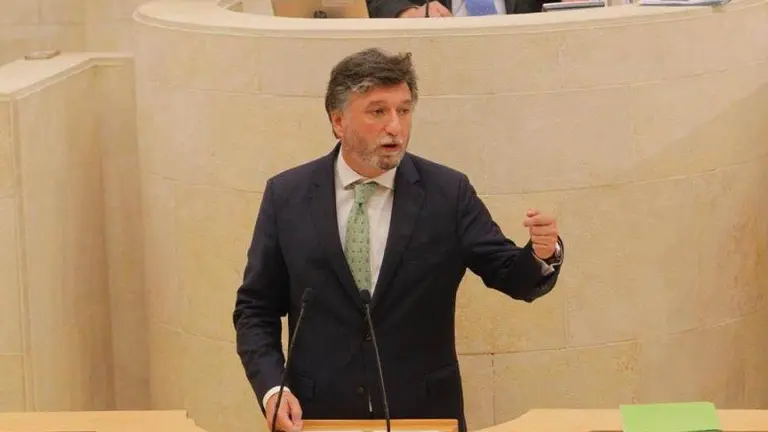 El portavoz parlamentario de Vox, Cristóbal Palacio.