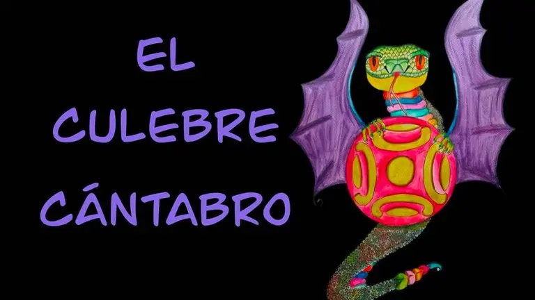 Ilustración del culebre cántabro.