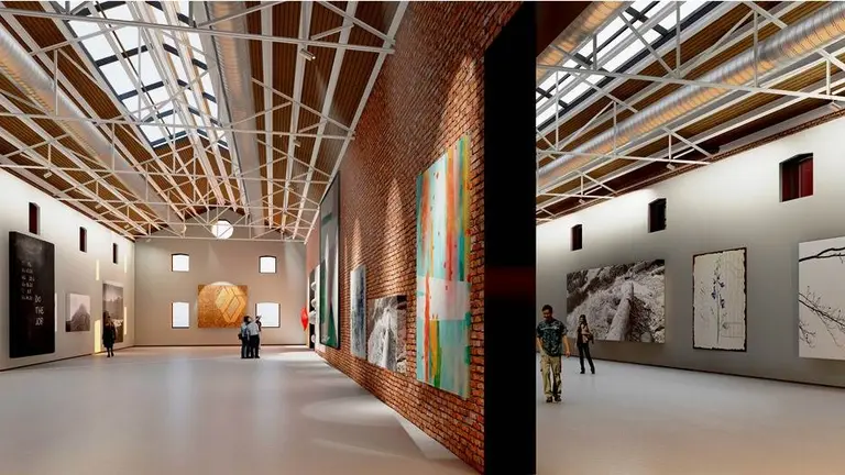 Infografía del futuro Centro de Cultura y arte de La Lechera, en Torrelavega.