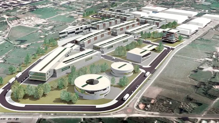 Infografía del futuro Parque Empresarial de Laredo.