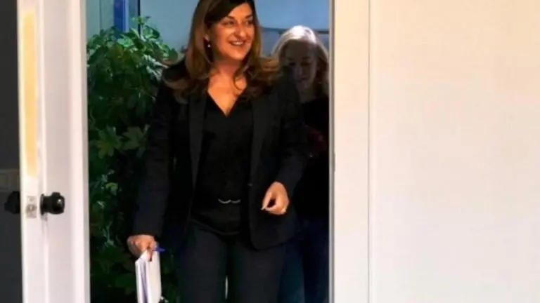 La presidenta popular, María José Sáenz de Buruaga.