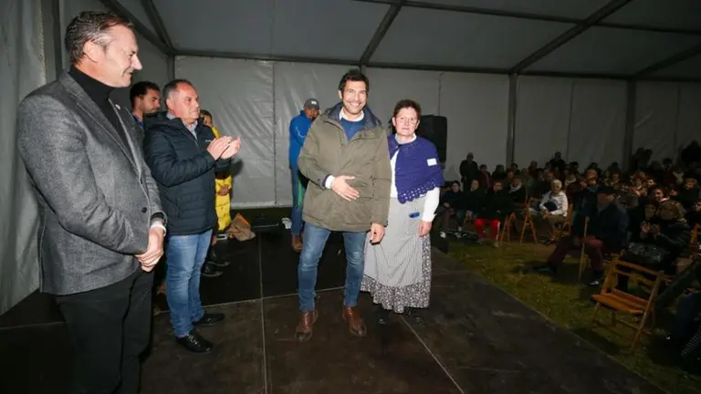 El periodista Quico Taronji en el momento del nombramiento.