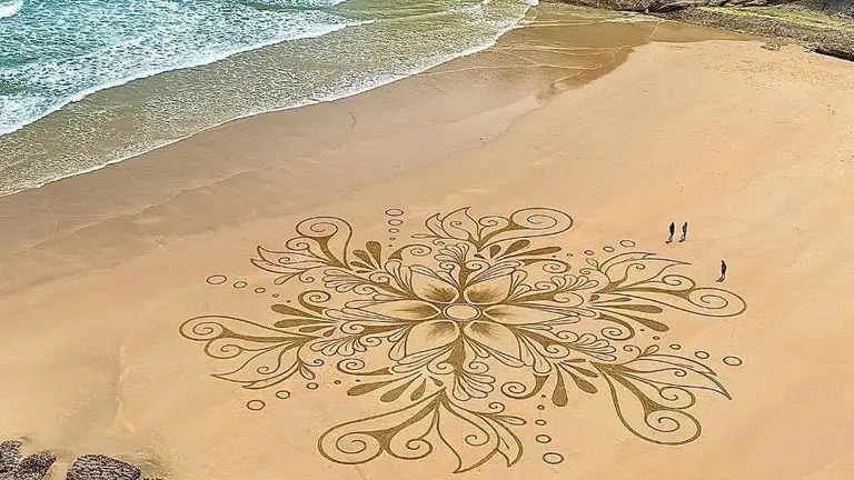 Playa de Matale&ntilde;as, en Santander.