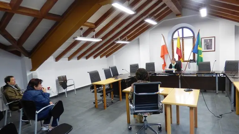 El sal&oacute;n de Plenos de la Casa Consistorial. R.A.