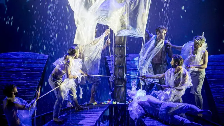 Representación teatral del viaje.