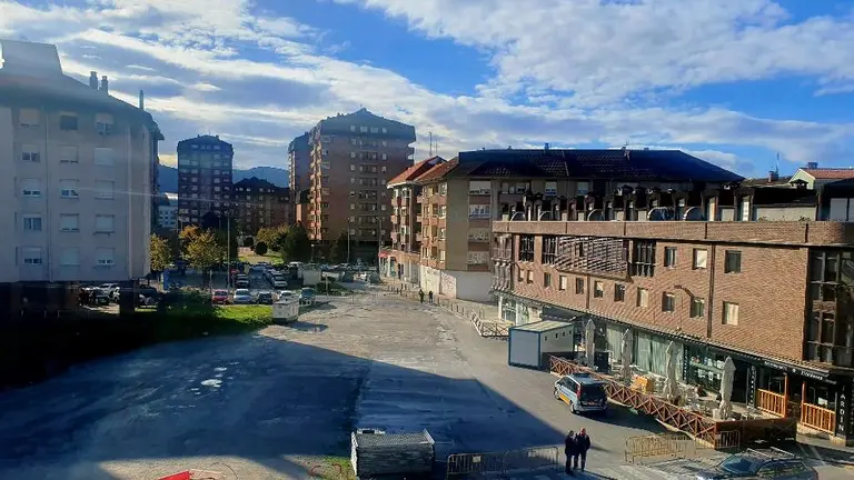 Zona del aparcamiento del Zapatón.