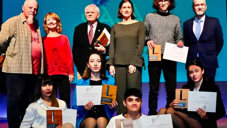 Premiados en la Gala de las Letras de Santander.