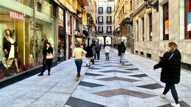 Calle San Francisco en Santander.