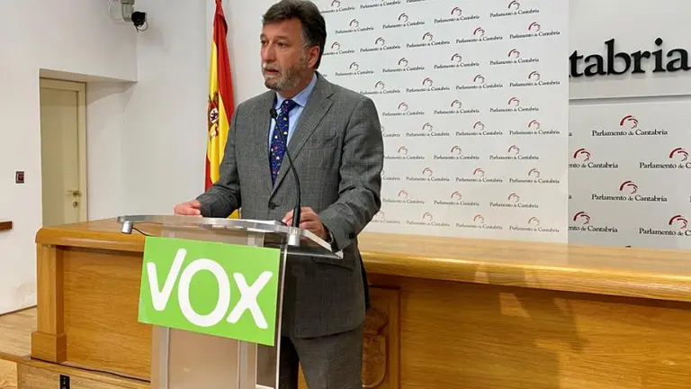 El diputado regional de Vox, Cristóbal Palacio.
