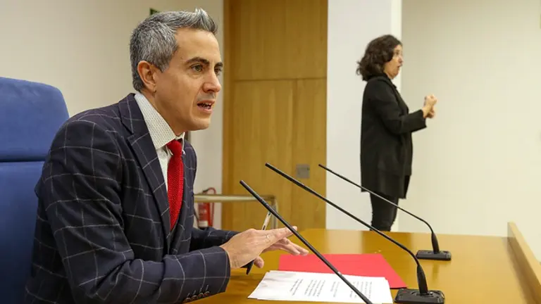 El vicepresidente regional, Pablo Zuloaga, tras en Consejo de Gobierno.