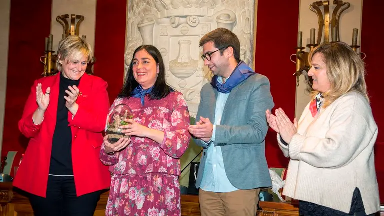 Un momento del preg&oacute;n en el sal&oacute;n de Plenos.