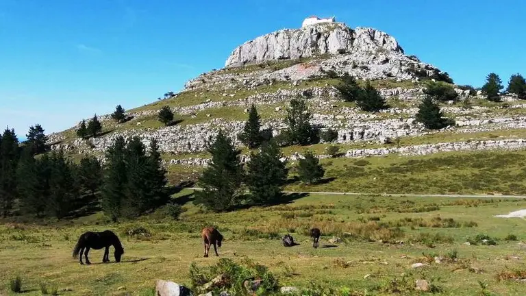 Zona de la ermita de Las Nieves en Guriezo.
