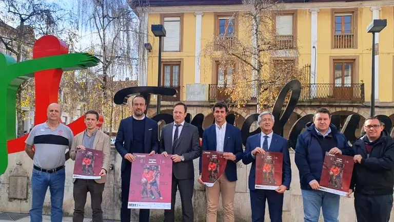 Presentación del partido de rugby en Torrelavega.