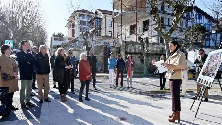 Obras en El Sardinero, en Santander.