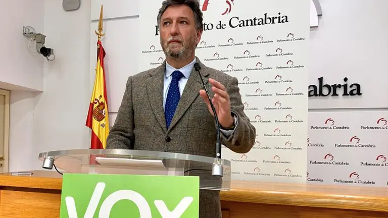 El diputado regional de Vox, Cristóbal Palacio.