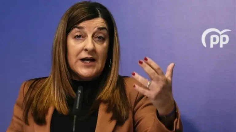 La presidenta del PP en Cantabria, María José Sáenz de Buruaga.