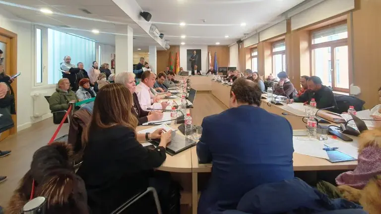 Un momento del Pleno de Torrelavega.