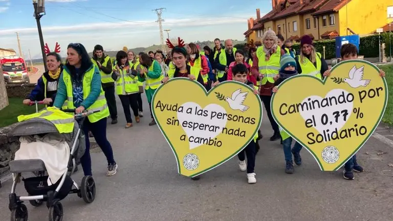 Participantes en las Marchas Solidarias.