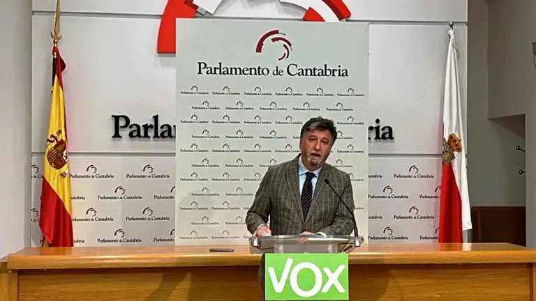 El diputado regional de Vox, Cristóbal Palacio.