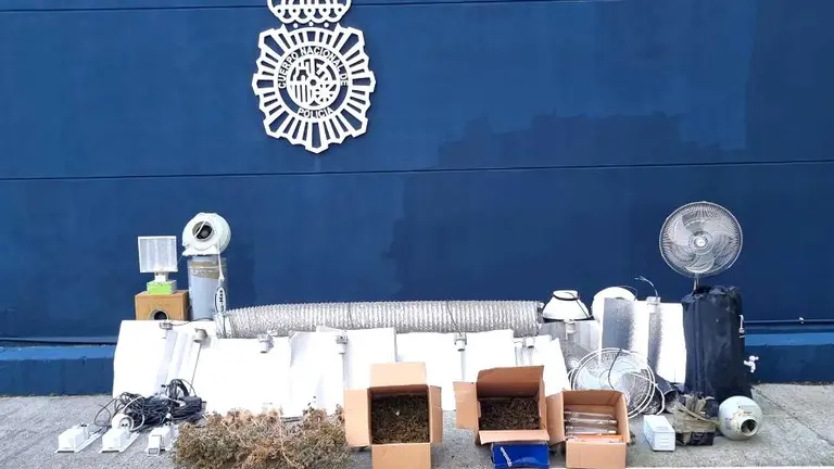 La Polic&iacute;a Nacional incaut&oacute; cogollos de marihuana en Monte, en Santander.