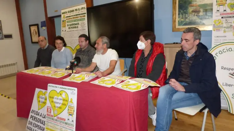 Presentación de la Marcha Solidaria en Limpias. R.A.