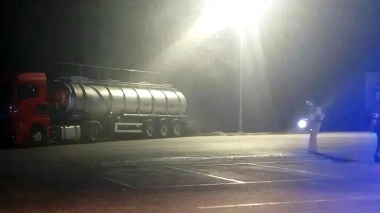 Zona del vertido en Ambrosero.