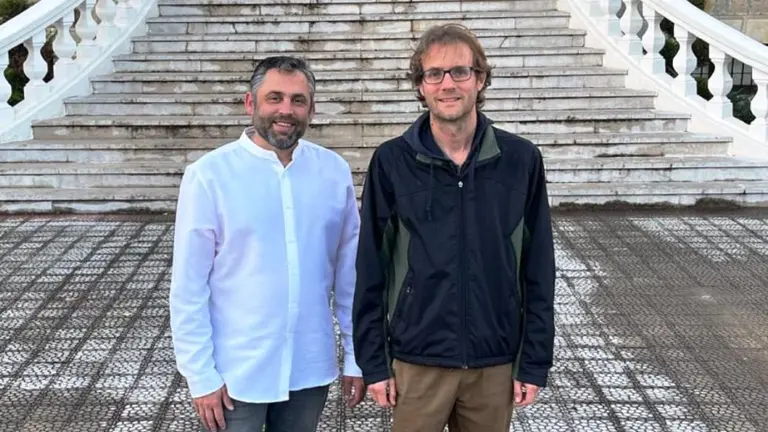 Representantes de IU y Podemos en Piélagos.