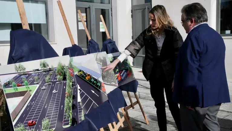 Presentación del aparcamiento disuasorio en Noja.