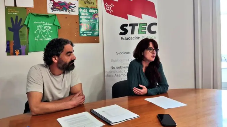 Representantes del sindicato STEC.