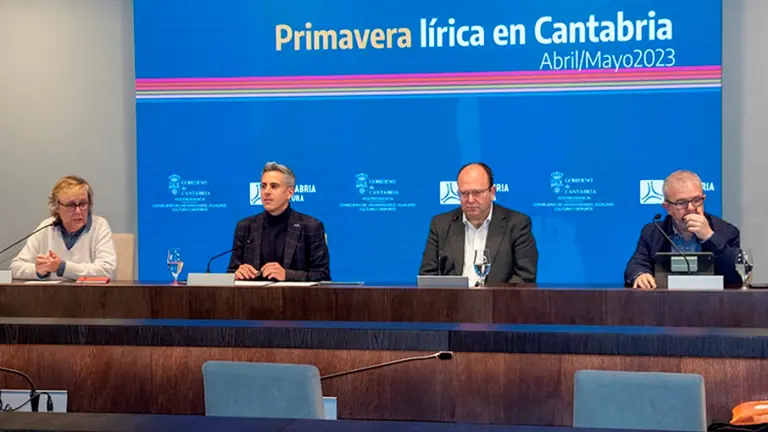 Presentación del programa Primavera Lírica en Cantabria.