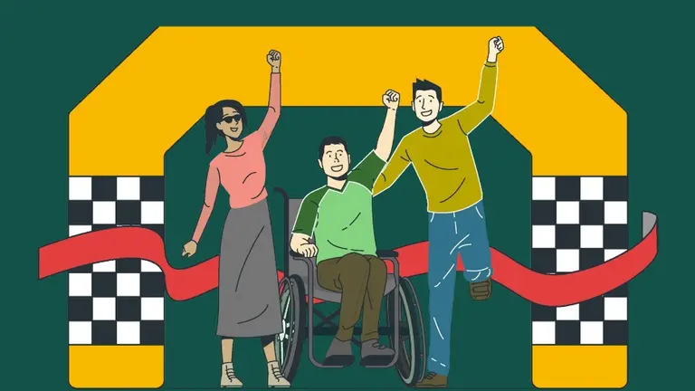 Cartel de la prueba solidaria en Santander.