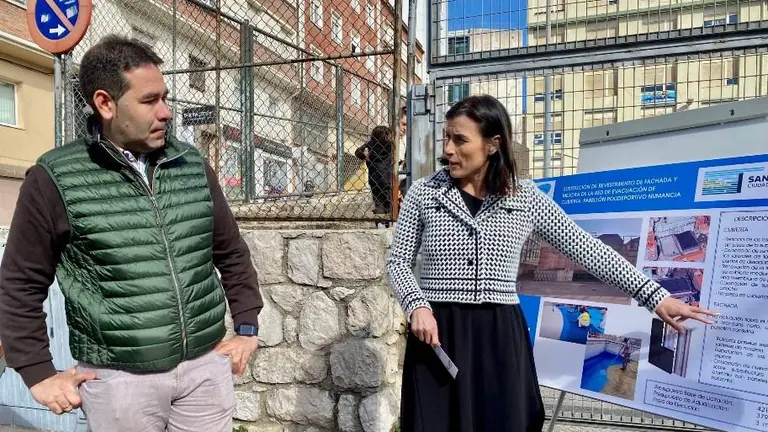 Presentación de las obras de mejora en el pabellón de Numancia, en Santander