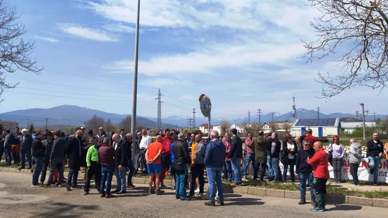 Concentraci&oacute;n de los trabajadores de Sidenor.