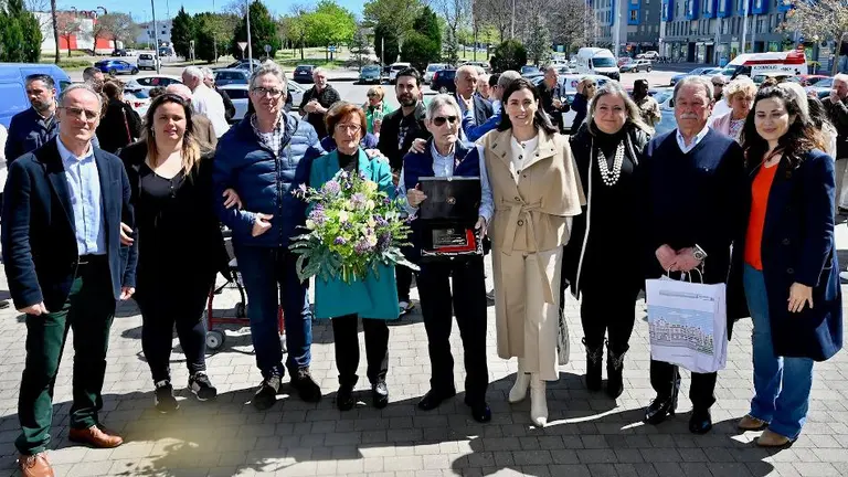 Homenaje a Manuel Quevedo en Nueva Montaña, en Santander.