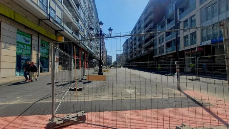 Calle Julián Ceballos en Torrelavega.